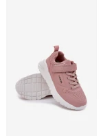 Dziecięce Lekkie Buty Sportowe Na Platformie Różowe Mirivia