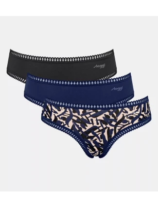 Dámske hipsterky GO Crush C3P - MODRÉ - modré M008 - SLOGGI