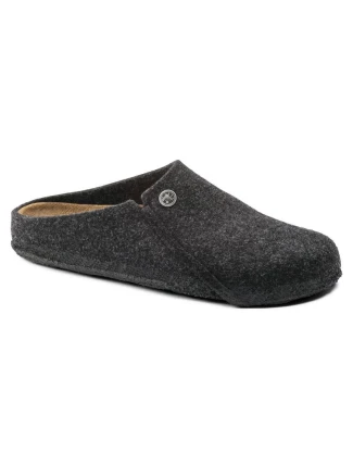 Birkenstock Zermatt Cozy Home Anthracite Vlnené plstené papuče Regular Wide (1014938)