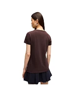 Dámske tričko Puma ESS Small No.1 Logo Tee(s), tmavo hnedé, 682373, 33