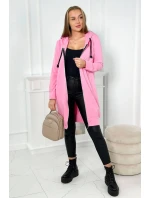 Mikina s kapucňou svetlo ružová