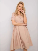 Šaty 217 SK 25663.02 béžová Šaty 217 SK 25663.02 béžová