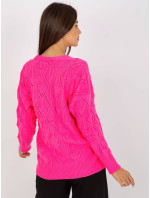 Dámsky sveter LC SW 803 fluo ružový