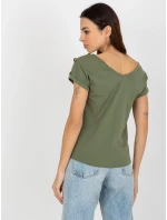 Dámska blúzka TW BZ BL 1006.56 khaki - FPrice Dámska blúzka TW BZ BL 1006.56 khaki - FPrice