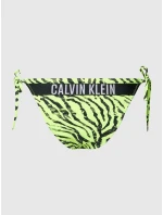 Dámske neónovo žlté plavky s potlačou KW0KW02336 OIC - Calvin Klein