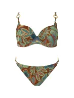 Dámske dvojdielne plavky Mykonos 2 S936MN2 Green Patterned - Self