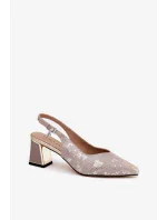 Sandále na podpätku model 211372 Krok v štýle