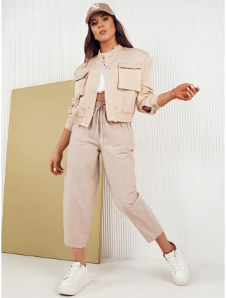Dámske nohavice BALLOON FANTASY beige FashionStreet UY1669 Dámske nohavice BALLOON FANTASY beige FashionStreet UY1669