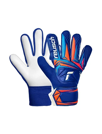 Reusch Attrakt Starter Solid Junior Brankárske rukavice Blue 5672514 4126 Reusch Attrakt Starter Solid Junior Brankárske rukavice Blue 5672514 4126
