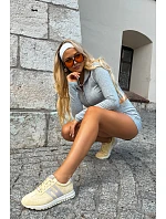 Dámske športové tenisky z prírodného semišu Yellow Lovey Dámske športové tenisky z prírodného semišu Yellow Lovey