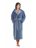 Unisex župan Tampa duo s kapucňou 3959 5456 denim - Vestis