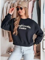 Dámska nadrozmerná mikina s potlačou COOKIES tmavomodrá FashionStreet BY1447 Dámska nadrozmerná mikina s potlačou COOKIES tmavomodrá FashionStreet BY1447