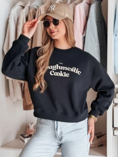 Dámska nadrozmerná mikina s potlačou COOKIES tmavomodrá FashionStreet BY1447