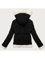 Dámska čierna kožušinová bunda J Style (16M9213-392)