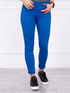 Farebné zadné džínsové nohavice