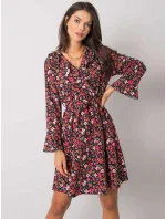 Šaty DHJ SK 13891A.71P čierno-červené