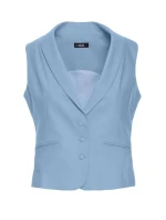 M859 Džínsová vesta - svetlomodrá