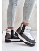 Nízke snežnice na hrubej podrážke D.Franklin Silver Nízke snežnice na hrubej podrážke D.Franklin Silver