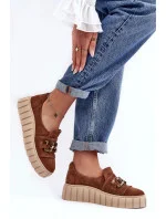 Dámske poltopánky 3398 Brown with Beige - Lewski Shoes Dámske poltopánky 3398 Brown with Beige - Lewski Shoes