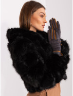 Tmavosivé elegantné dámske rukavice