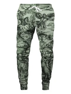 Unisex tepláky SWPN-PC AFD437 Zelené s potlačou - Aloha From Deer