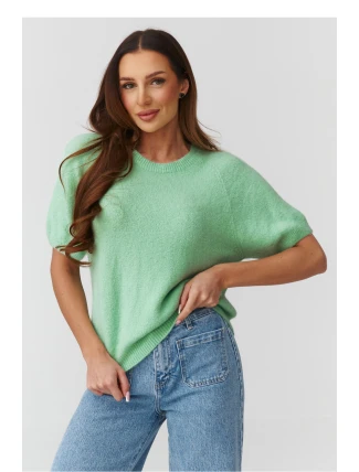 Sveter s krátkym rukávom model 224078 Makadamia