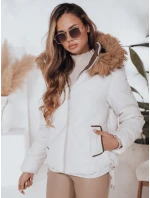 Dámska prešívaná zimná bunda COLDLIKE s kapucňou biela FashionStreet TY5002 Dámska prešívaná zimná bunda COLDLIKE s kapucňou biela FashionStreet TY5002
