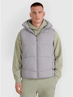 Pánske páperové tričko bez rukávov so syntetickou výplňou 4F 4FRAW25TVJAM295-25S