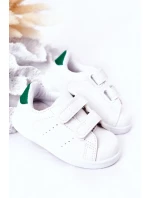 Dziecięce Tenisówki Na Rzepy Biało-Zielone California