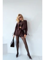 Lakierowane Czółenka Na Szpilce Z Kokardką Czekoladowe Olvena