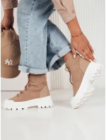 Dámske ponožkové topánky FRELLA beige FashionStreet ZY0473