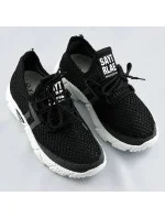 Mäkké čierne dámske športové topánky (BLX-002)