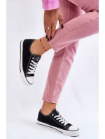 Damskie Klasyczne Trampki Czarno-Białe Ecoma