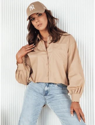 Dámske tričko KLARA camel FashionStreet DY0371 Dámske tričko KLARA camel FashionStreet DY0371