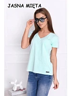 Dámske tričko s krátkym rukávom Serek brown - Off Pink