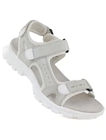 Dámske kožené športové sandále so suchým zipsom sivé Artiker 56C1244