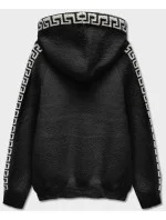 Čierny prehoz cez oblečenie ála alpaka s kapucňou (B6001-1) Čierny prehoz cez oblečenie ála alpaka s kapucňou (B6001-1)