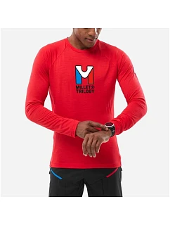 Pánske tričko MILLET Trilogy Wool Ts Ls M, červené
