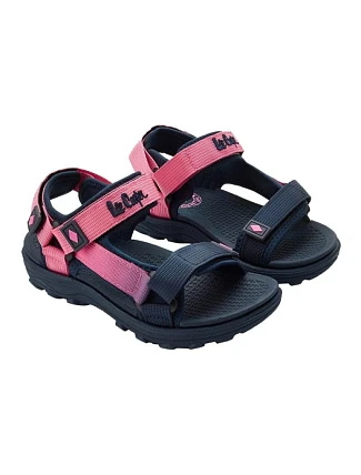 Lee Cooper Detská obuv Dievčenské sandále na suchý zips na letnú pláž Tmavo modrá Ružová Lee Cooper Detská obuv Dievčenské sandále na suchý zips na letnú pláž Tmavo modrá Ružová