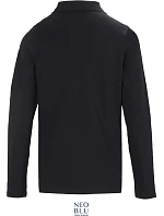 NEOBLU Owen LSL Women Dámske polo s hrubým piqué vzorom a dlhými rukávmi 24.4397 deep black