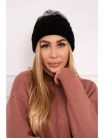 Fleecová čiapka Ilona K218 čierna+sivá