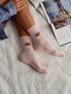 Dámske ponožky Kapibara Pink