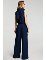 M382 Kombinéza s deleným chrbtom - tmavo modrá