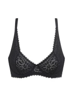 Dámska čipkovaná podprsenka DIM DAILY DENTELLE UNDERWIRE BRA - DIM - čierna Dámska čipkovaná podprsenka DIM DAILY DENTELLE UNDERWIRE BRA - DIM - čierna