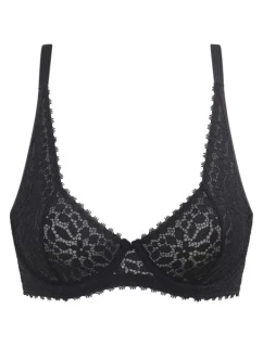 Dámska čipkovaná podprsenka DIM DAILY DENTELLE UNDERWIRE BRA - DIM - čierna