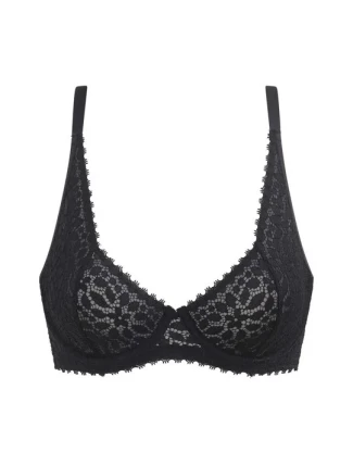 Dámska čipkovaná podprsenka DIM DAILY DENTELLE UNDERWIRE BRA - DIM - čierna Dámska čipkovaná podprsenka DIM DAILY DENTELLE UNDERWIRE BRA - DIM - čierna