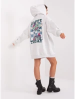 Mikina D10606BA02406D2 svetlo šedá