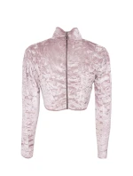 Dámsky velúrový Top 15570 púder béžová - BSL Dámsky velúrový Top 15570 púder béžová - BSL