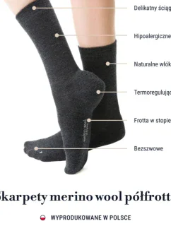 DÁMSKE PONOŽKY Z MERINO VLNY 130