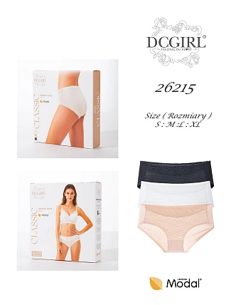 Nohavičky DC Girl 26215 A'2, balenie S–XL Nohavičky DC Girl 26215 A'2, balenie S–XL